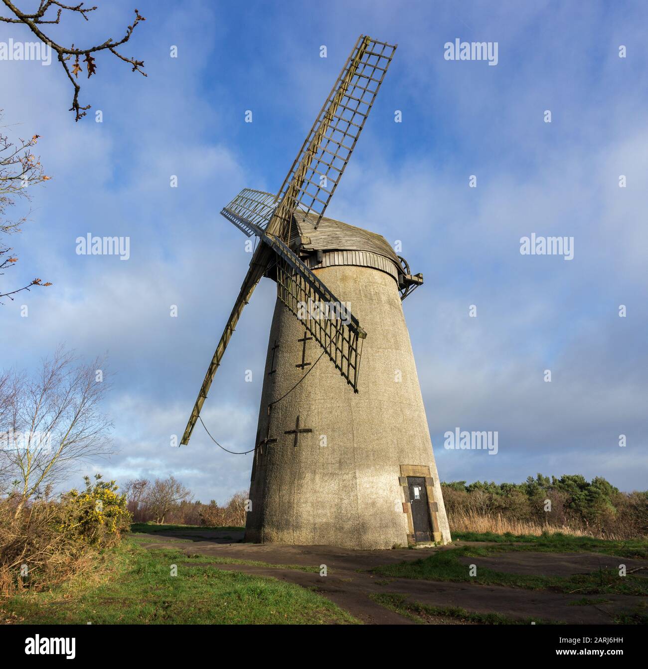 Bidston Windmill, Birkenhead, Wirral Stockfoto