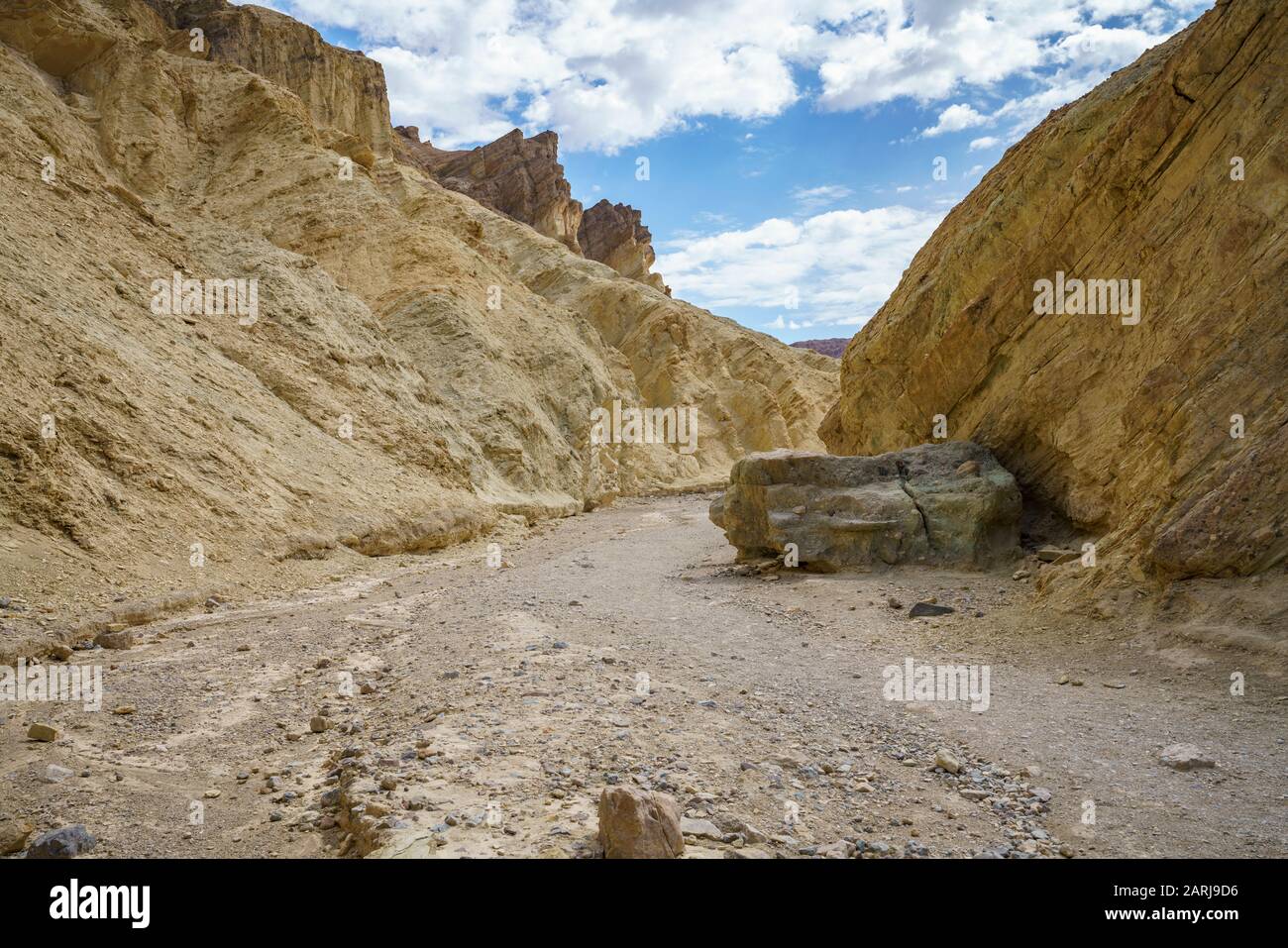 Hikink der goldene Canyon - gower gulch Circuit im Todes-Tal-Nationalpark in kalifornien in den usa Stockfoto