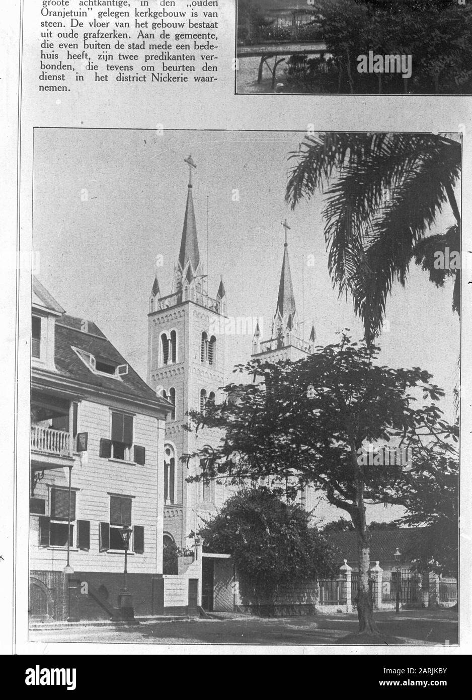 Wi [West Indies]/Anefo London Serie Roman Catholic St. Petrus and Paulus Cathedral in Paramaribo Annotation: Aufnahme aus einem Buch Datum: 1940-1945 Ort: Paramaribo, Suriname Schlüsselwörter: Hauptstädte, Kathedalen, Weltkrieg Stockfoto