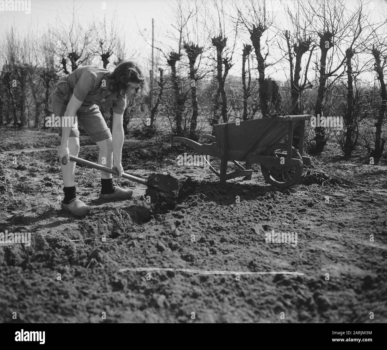 Gartenbauschule Huize te Lande Rijswijk Datum: 1. April 1946 Standort: Rijswijk, Zuid-Holland Stockfoto