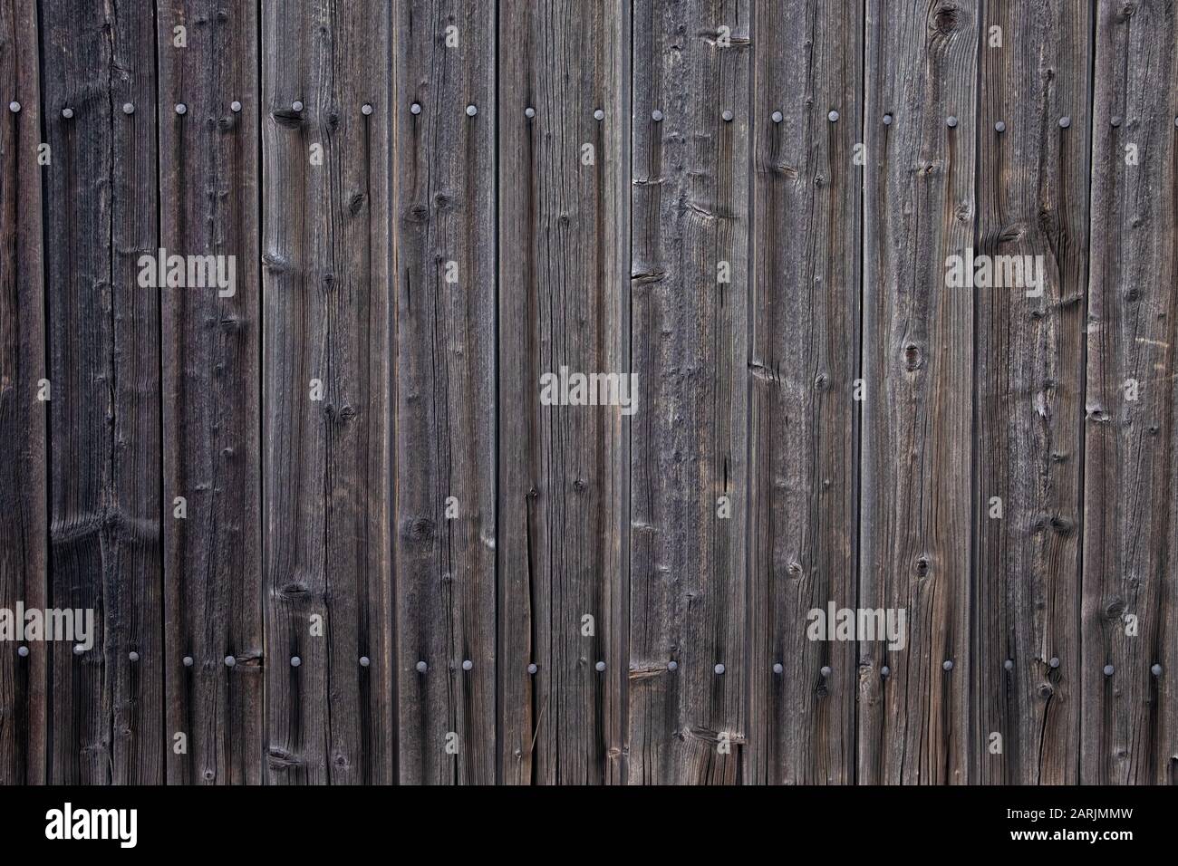 Alter Wandhintergrund oder Textur aus Holz. Stockfoto