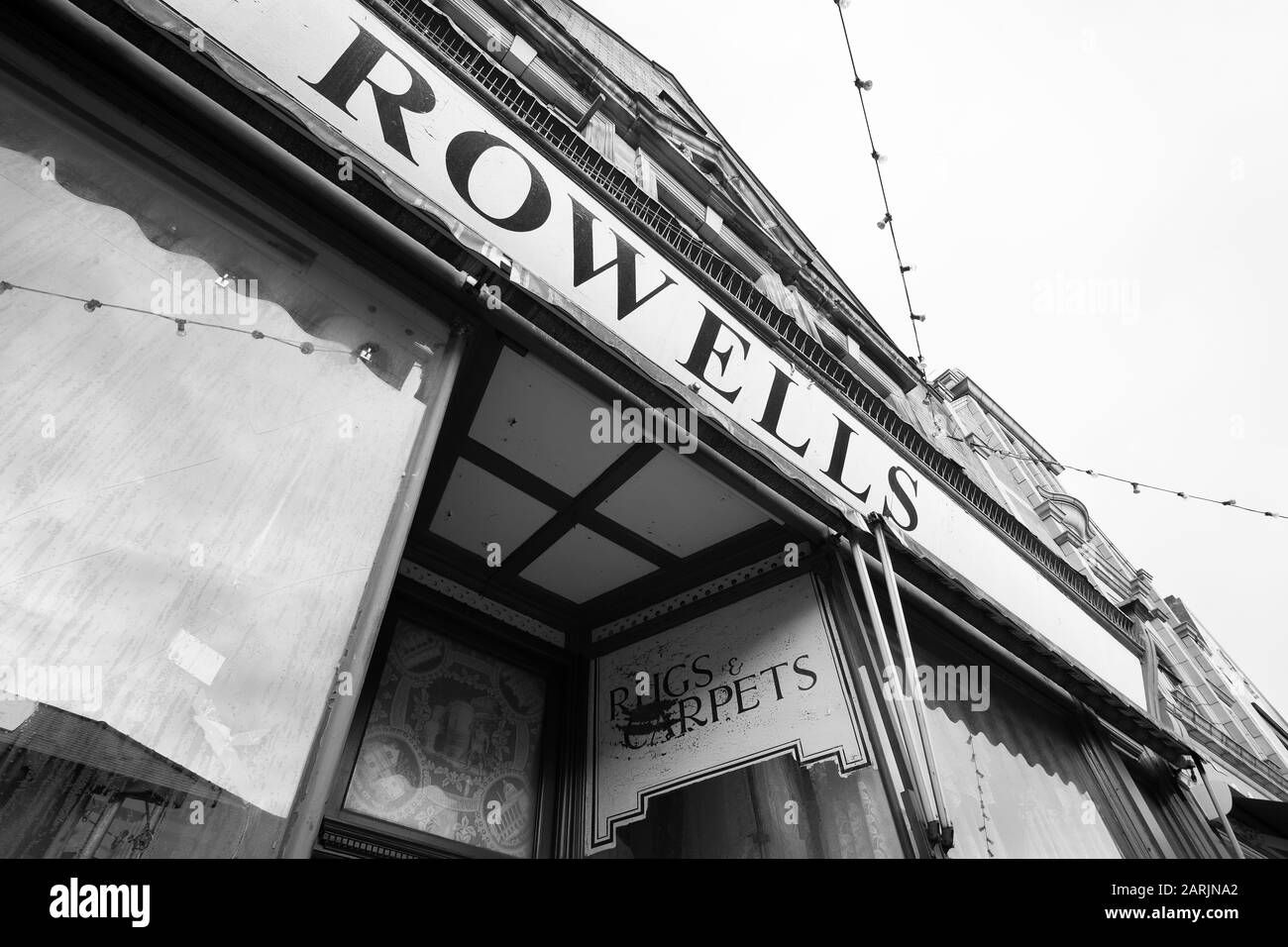 Abgeschlossener Hawerdashery-Laden Stockfoto