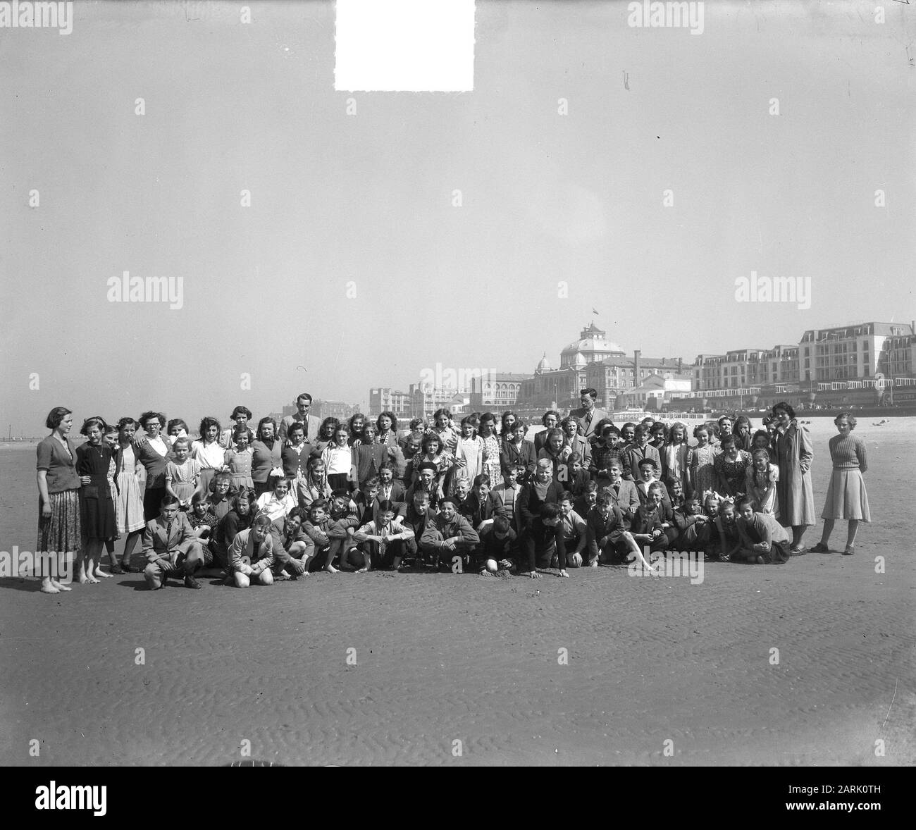 Frühling in der Scheveninger Gruppe Datum: 21. april 1951 Standort: Scheveningen, Zuid-Holland Stockfoto