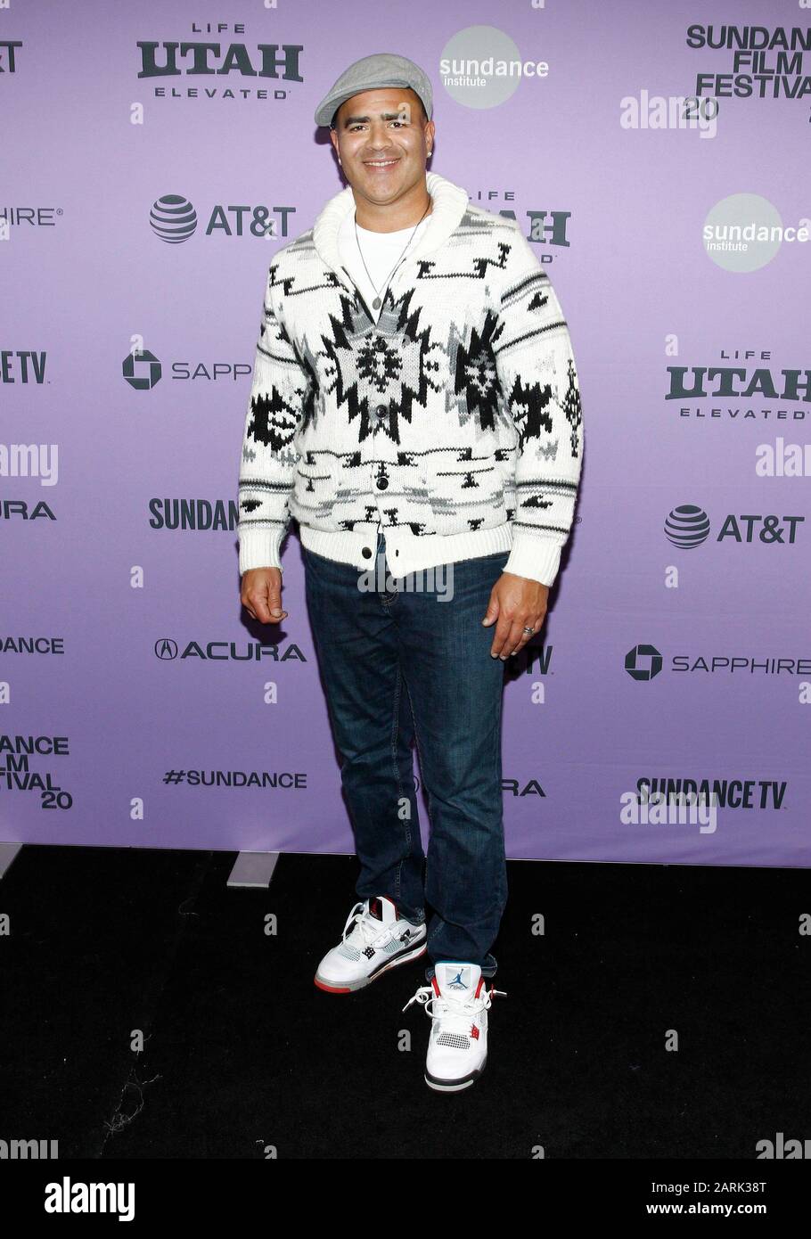 Park City, UT, USA. Januar 2020. Christopher Jackson bei "Ankünfte für WE ARE FREESTYLE LOVE SUPREME Premiere" auf dem Sundance Film Festival 2020, Marc Theatre, Park City, UT 28. Januar 2020. Credit: Ja/Everett Collection/Alamy Live News Stockfoto