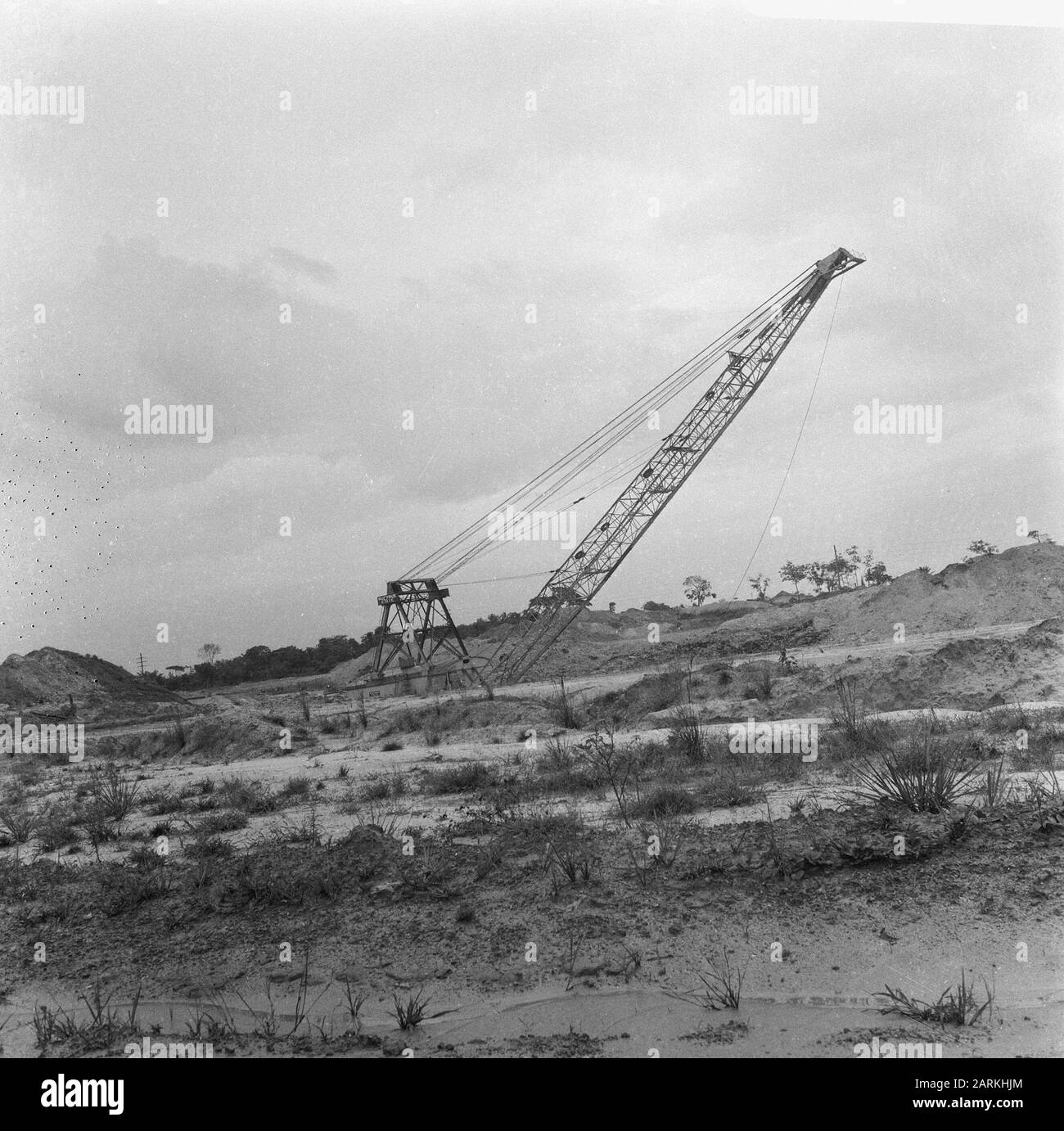 Suriname, Bauxit-Mine Billiton (ausgegraben, überschwemmt) Datum: 31. Mai 1967 Ort: Suriname Schlüsselwörter: Bergbau Stockfoto