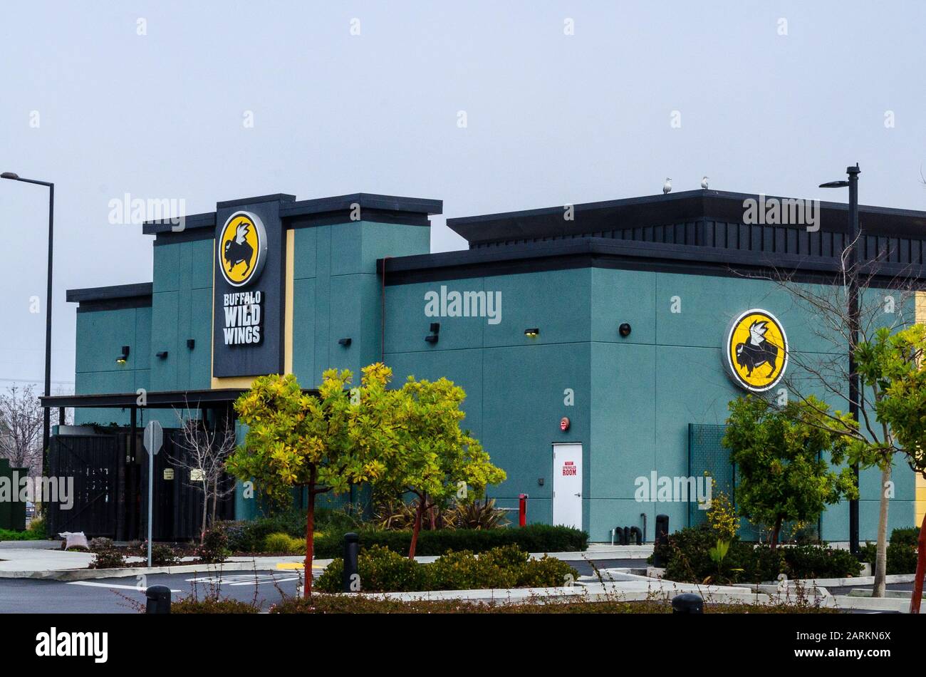 Ein Buffalo Wild Wings Restaurant in Fremont, Kalifornien, USA Stockfoto