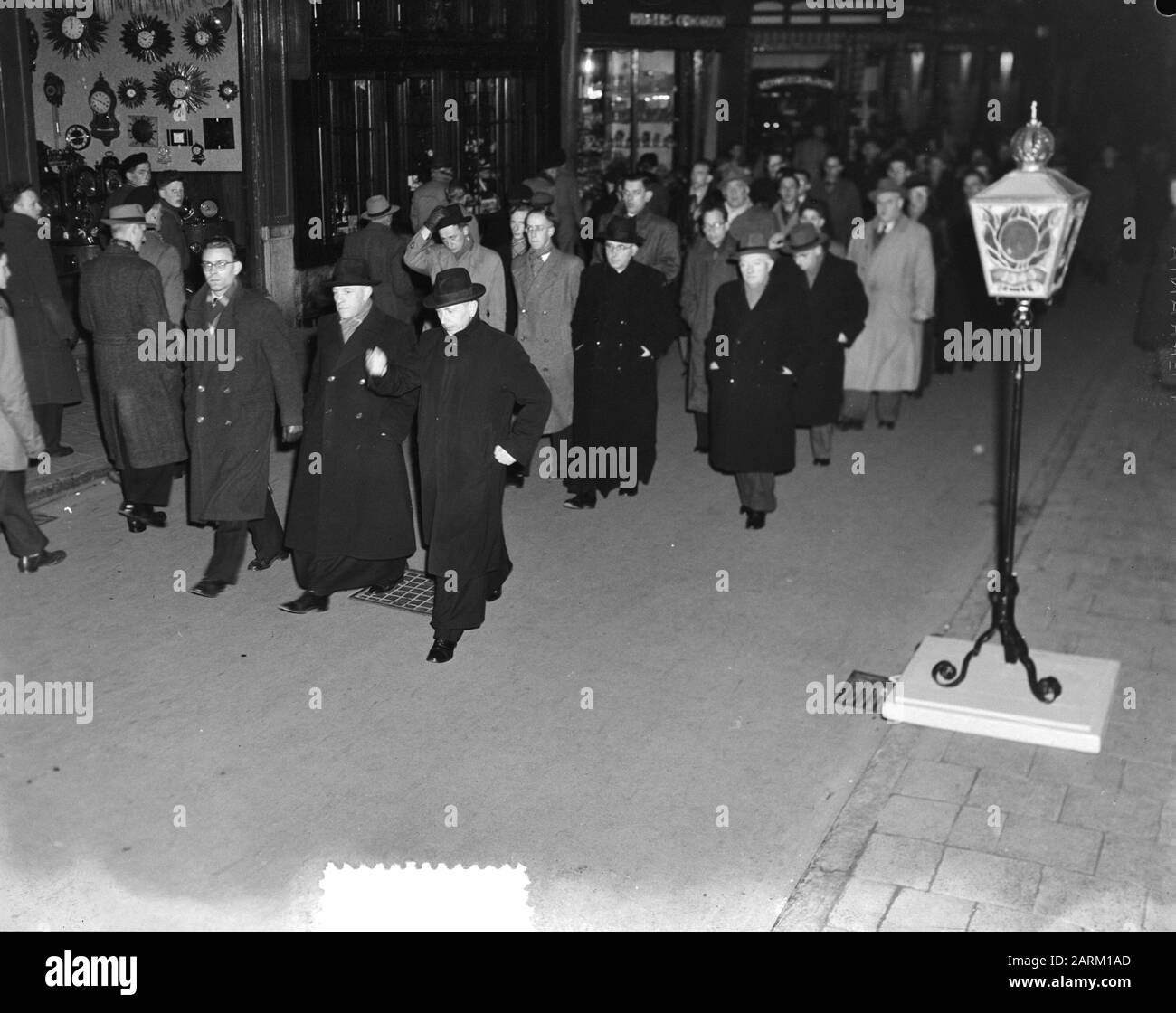 Stille Omgang in Amsterdam Datum: 7. März 1953 Standort: Amsterdam, Noord-Holland Stockfoto