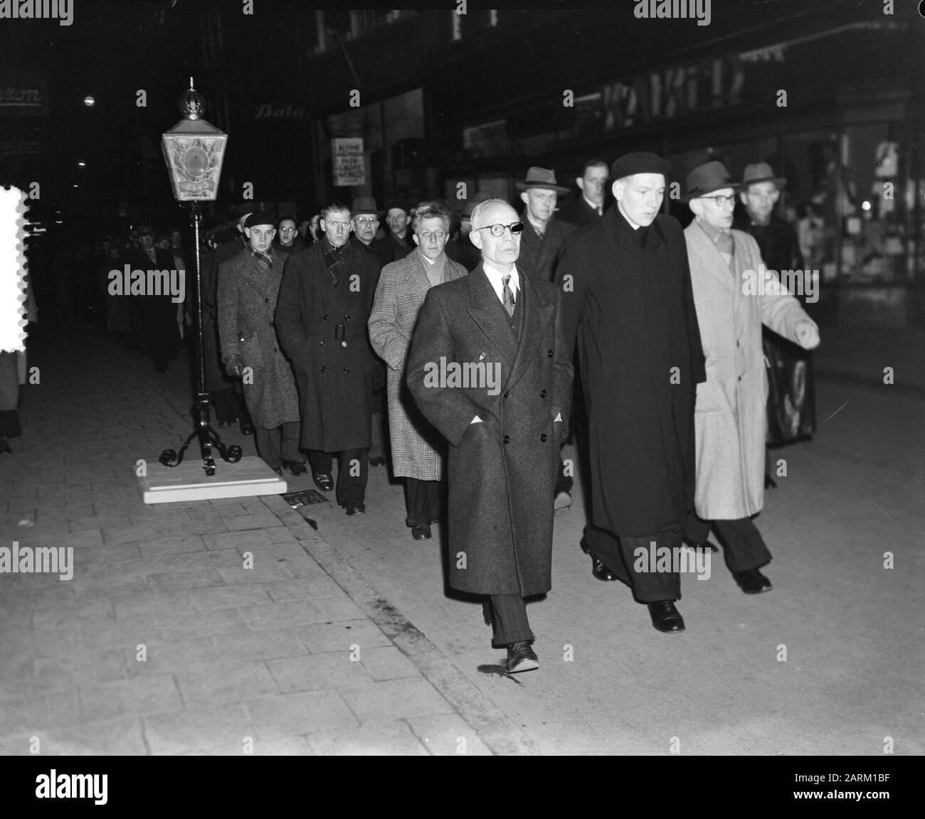Stille Omgang in Amsterdam Datum: 7. März 1953 Standort: Amsterdam, Noord-Holland Stockfoto