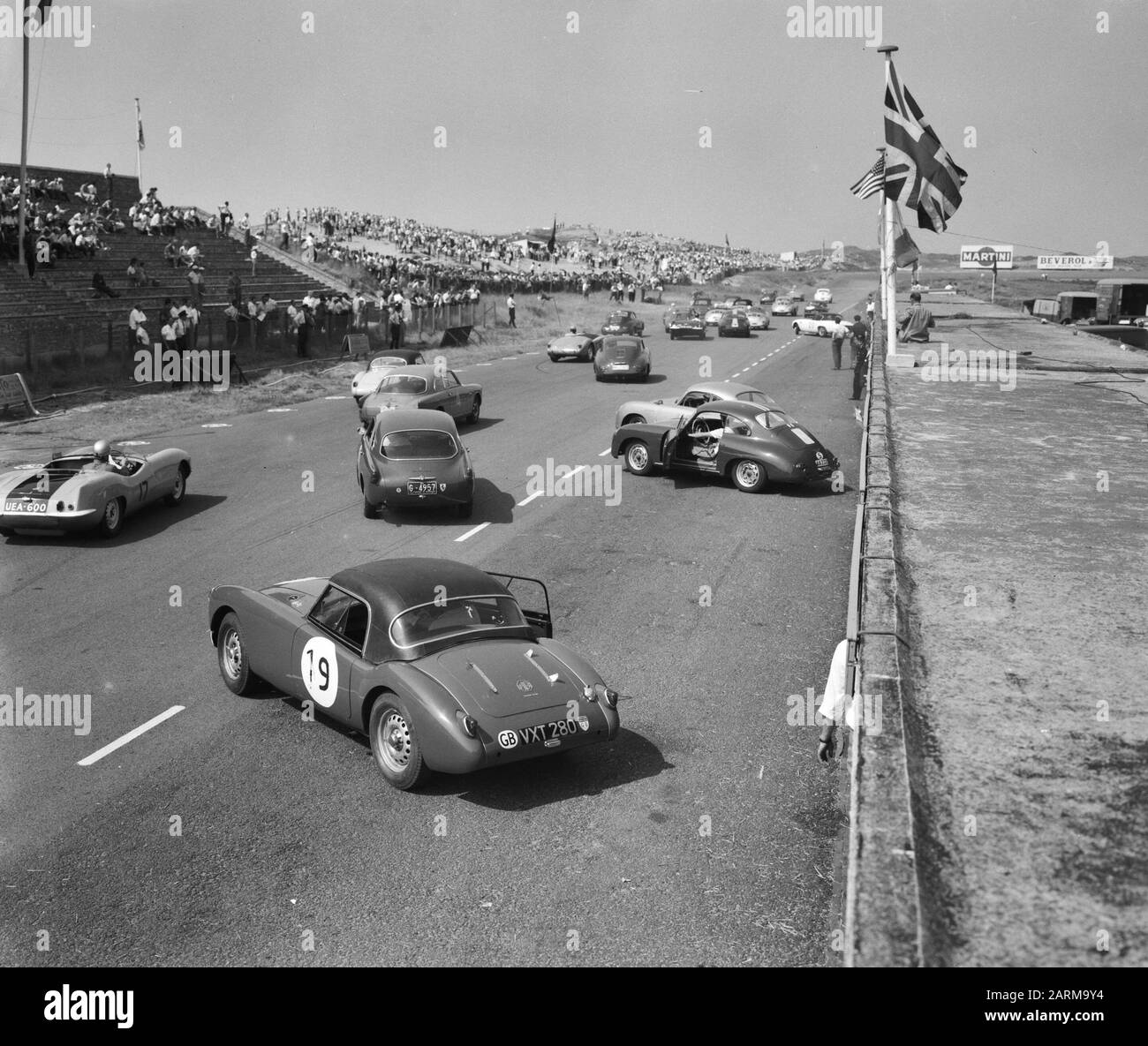 Sportwagenrennen Zandvoort Le Mans Startdatum: 5. Juli 1959 Stockfoto