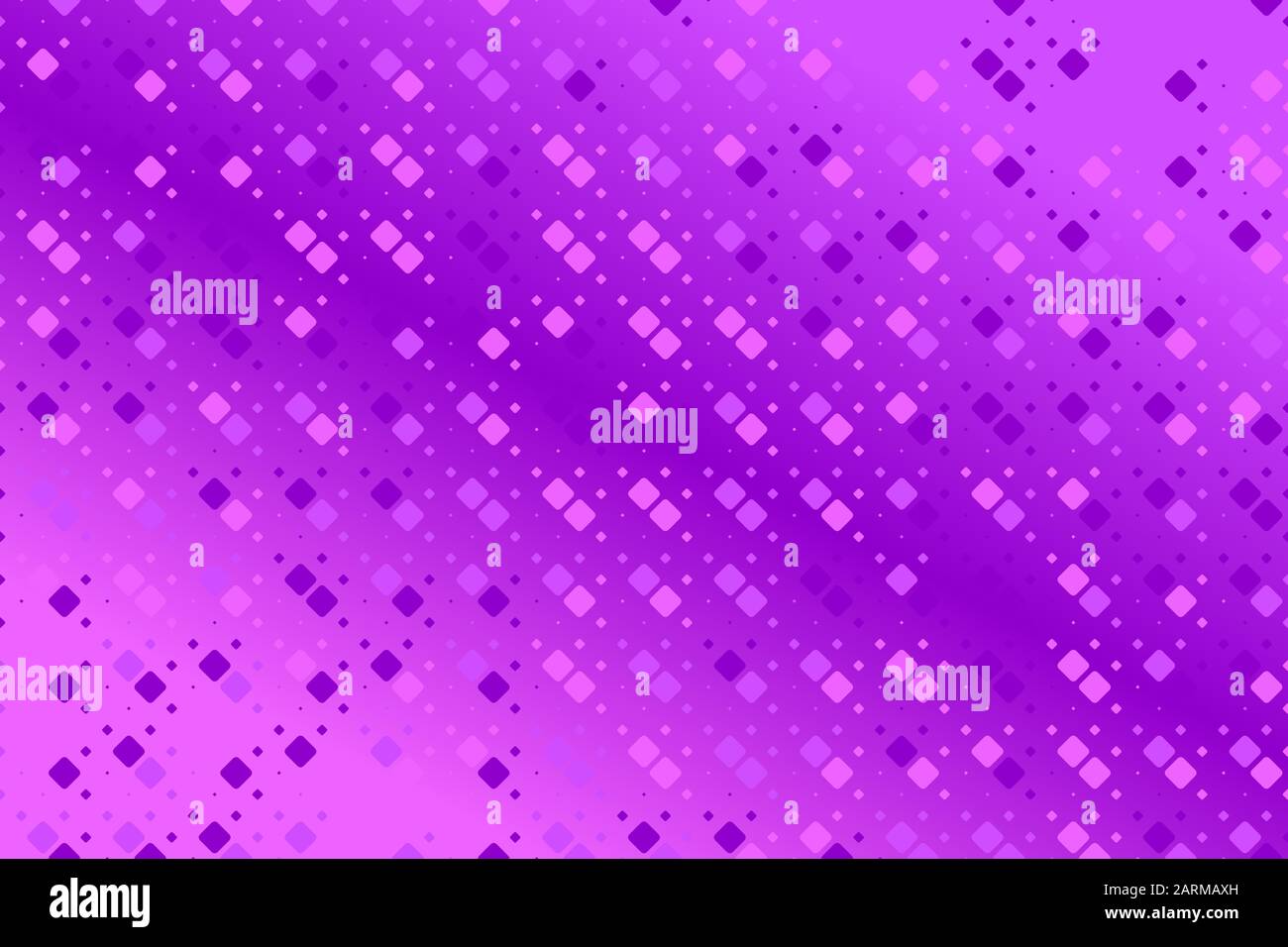 Hintergrund mit geometrisch abgerundetem quadratischem Muster - farbige abstrakte Vektorgrafik mit diagonalen Quadraten Stock Vektor