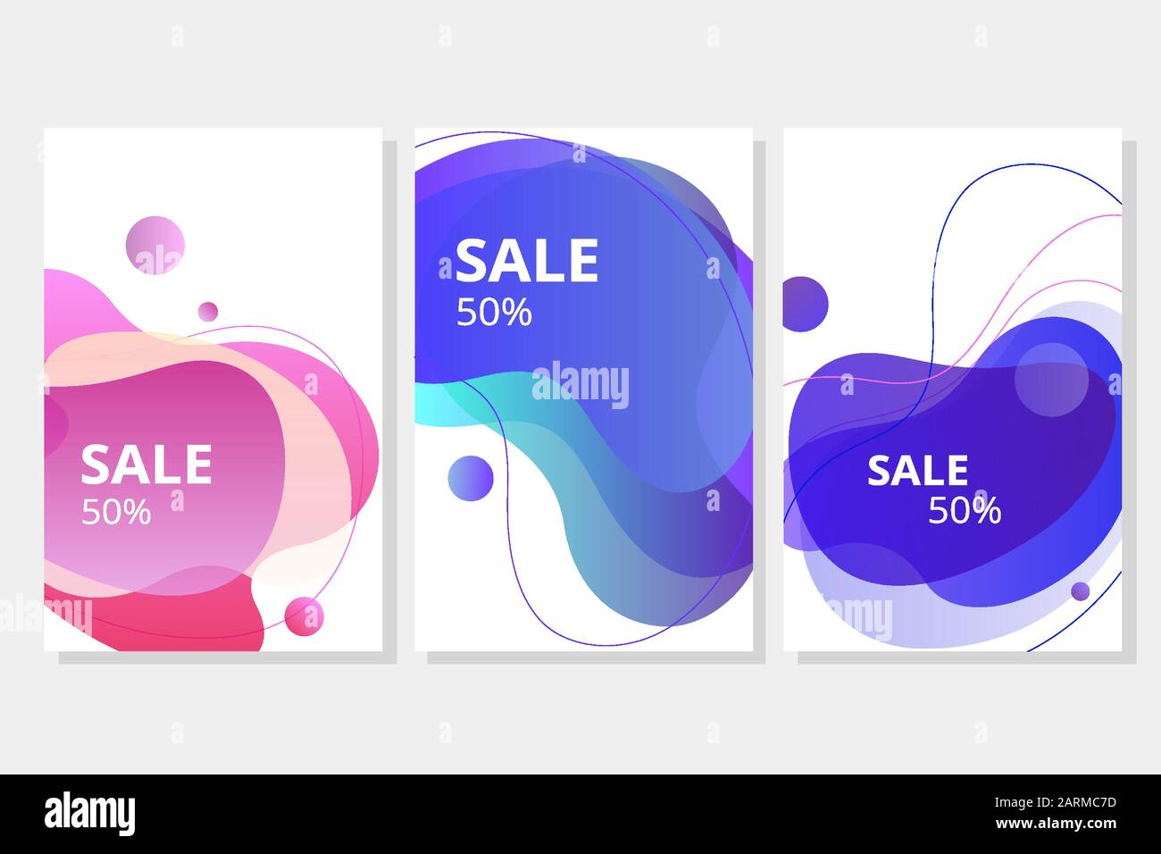 Vektor eines modernen Werbebanners mit farbenfrohem Vorlagendesign Stock Vektor