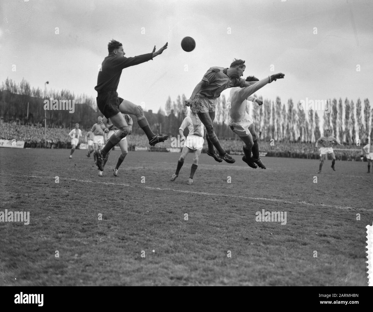 Volewijckers versus Volendam 1-3. Stockfoto