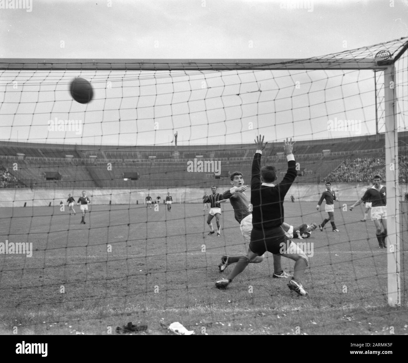 DWS gegen MVV 1-0. Datum des 1. Tores: 20. August 1961 Schlüsselwörter: Tore, Sport, Fußball Stockfoto