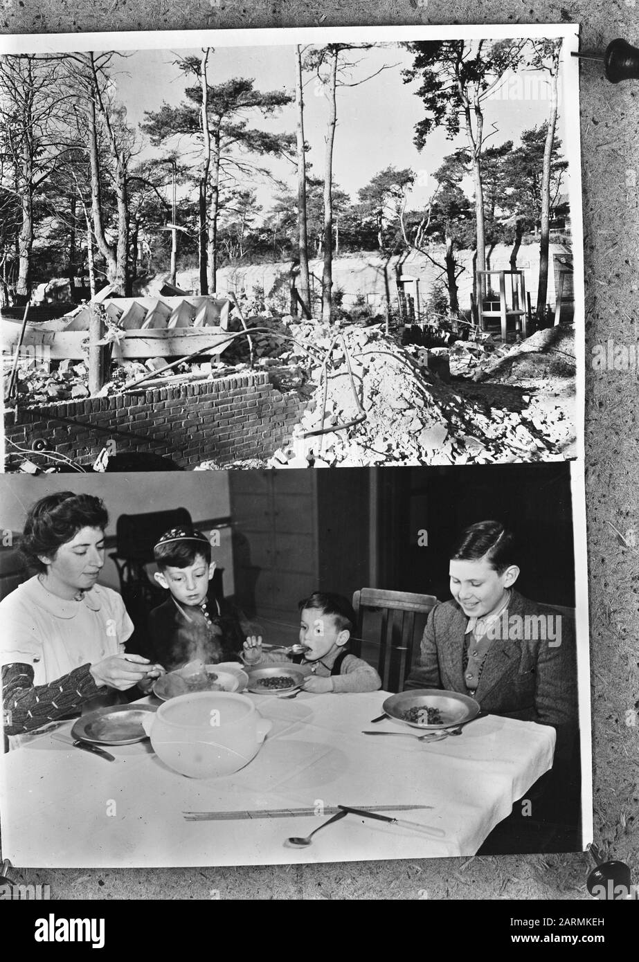 Rhudelsheimstiching voor Jewish Children Datum: 18. Januar 1946 Schlagwörter: Kinder, Stiftung Institutionenname: Rhudelsheimstichting Stockfoto