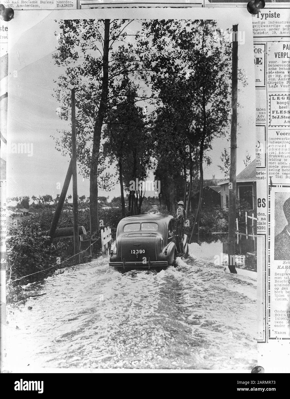 Fortress Holland 1940 Anmerkung: Repronegativ [renotierte 1947-05-07] Datum: 1940 Schlüsselwörter: Einungen Stockfoto
