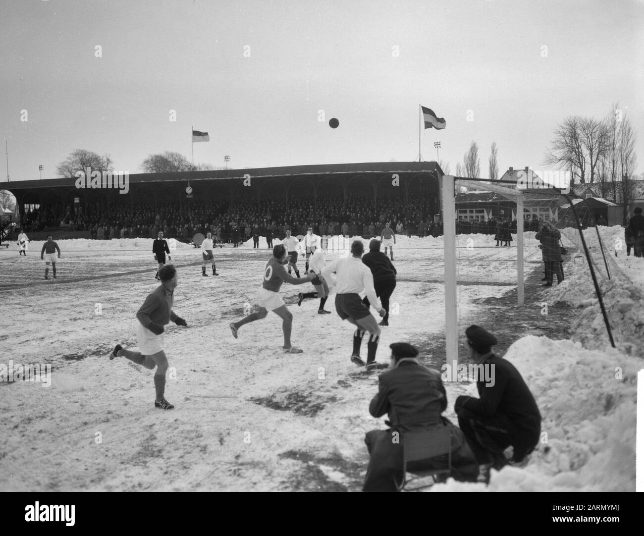 KHFC Against Old Internationals, Spielmoment Datum: 1. Januar 1963 Schlagwörter: Spielmomente, Sport, Fußball Stockfoto