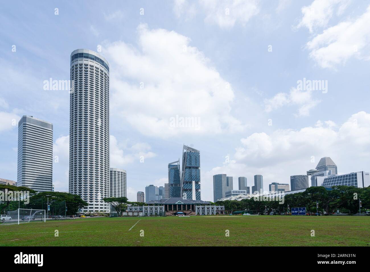 Singapur. Januar 2020. Der Panoramablick auf den Singapore Recreation Club Stockfoto