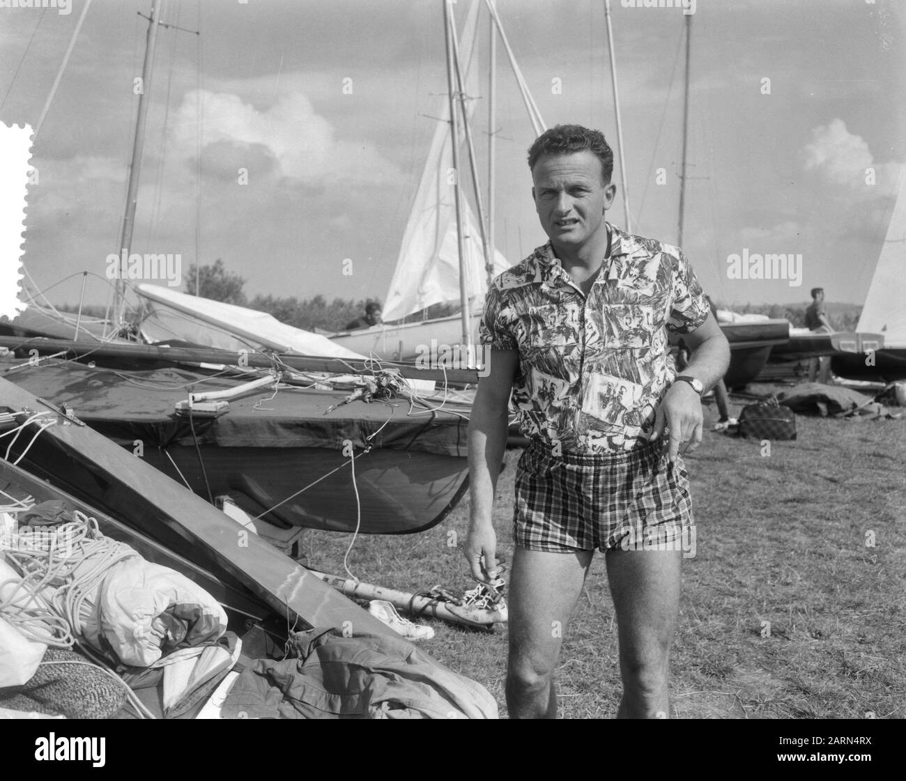 Matrosen für Tokio, Ben Verhagen Datum: 8. August 1964 Ort: Japan, Tokio Schlagwörter: Matrosen Personenname: Ben Verhagen Institution Name: Olympics Stockfoto