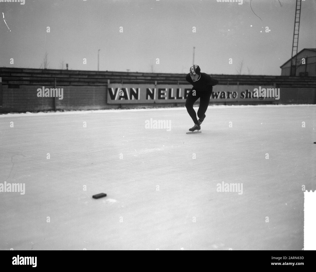 Siholt de Vries in acie Datum: 4. Dezember 1964 Schlagwörter: Skater Stockfoto