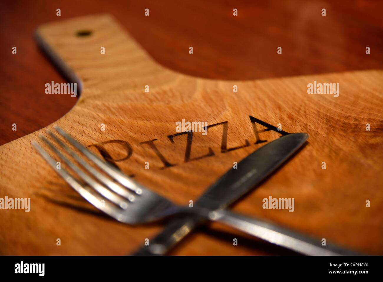 Pizza Platte Japan Stockfoto