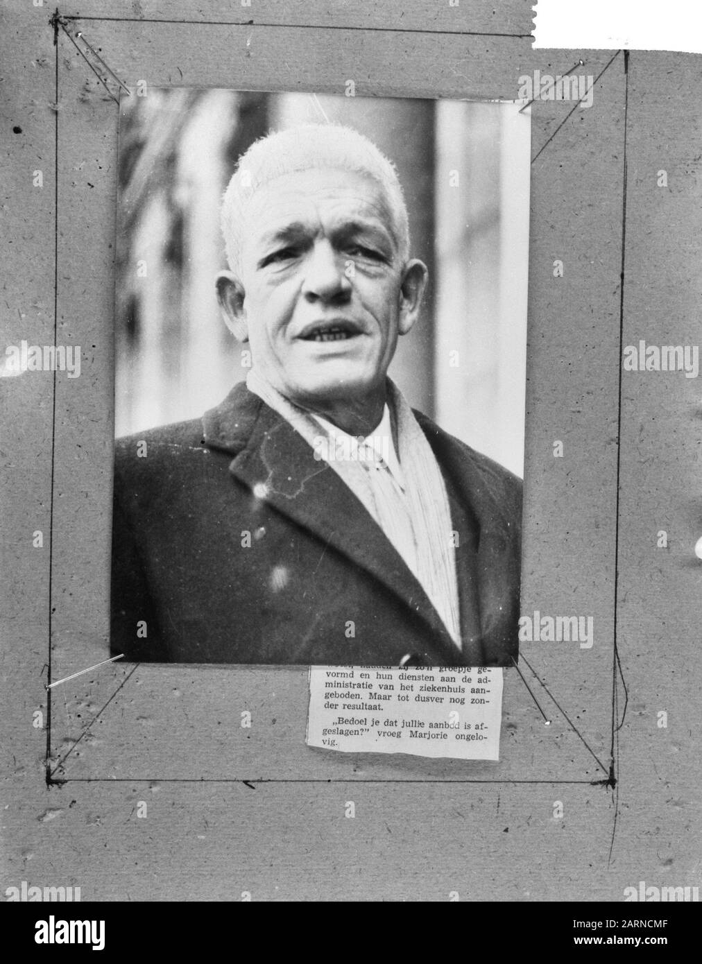 Juan Bosch zurück in die Dominikanische Republik (Überschrift) Datum: 26. April 1965 Stichwörter: Kopf Personenname: Juan Bosch Stockfoto