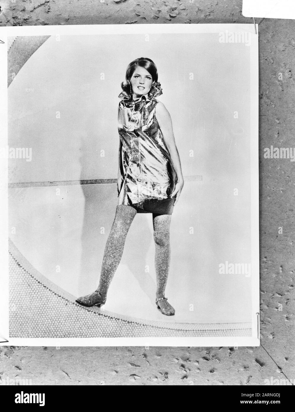 Trans World Airlines. Europäischer Stil eingeführt. Französischer Stil, Stewardess Suzanne Curry Datum: 28. Mai 1968 Stockfoto