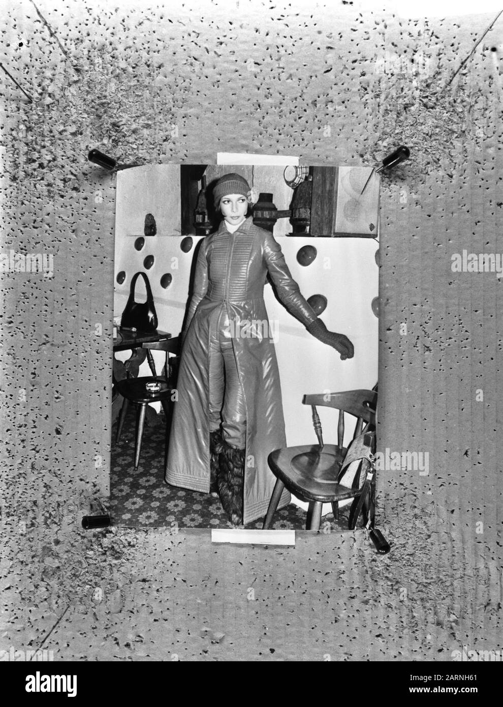 Wiener Ski-Modus 1972-1973 Anmerkung: Repronegativ Datum: 9. November 1972 Ort: Österreich Schlagwörter: Mode Stockfoto