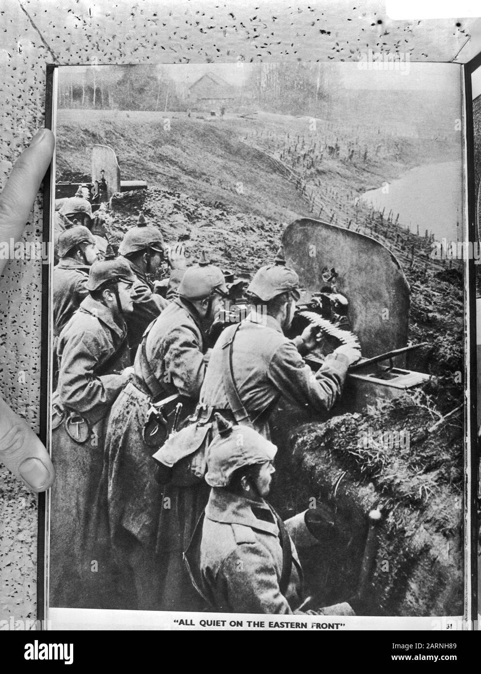 1. Weltkrieg, deutsche Soldaten in Schützengräben an der Ostfront Datum: 17. Januar 1973 Schlagwörter: TUNGRES, Soldaten, WELTKRIEGE, Fronten Stockfoto