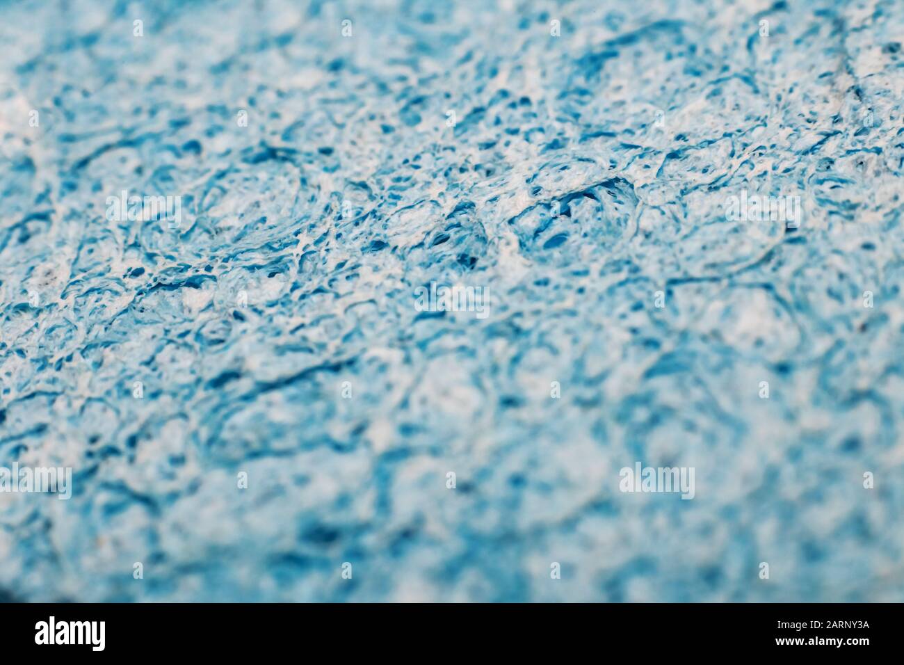 Blauer abstrakter Hintergrund von Schwamm oder Textur, Foto Stockfoto