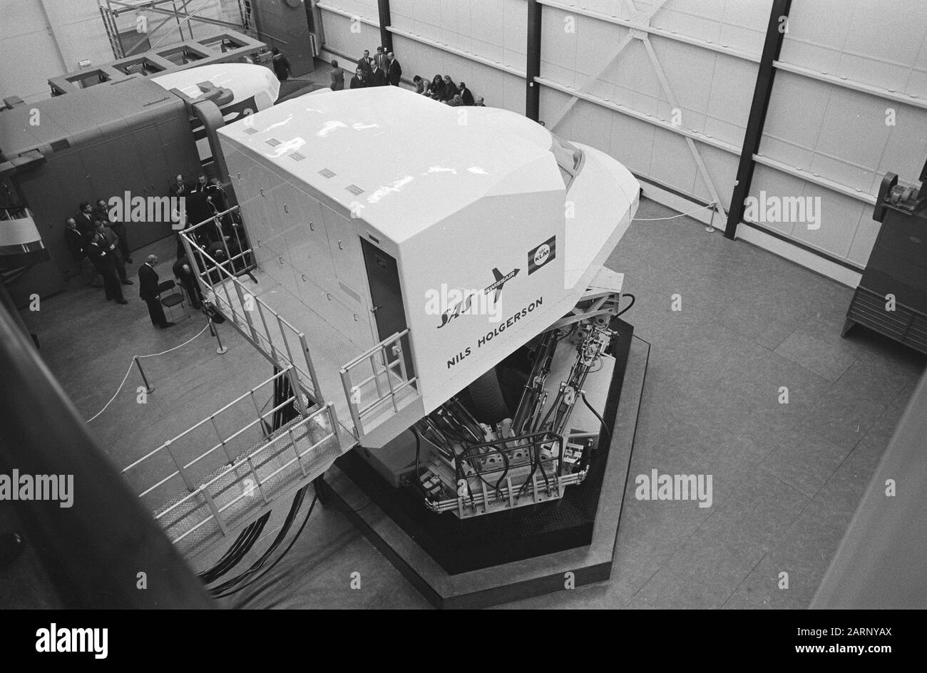 Flugschulungsgebäude KLM eröffnet am Schiphol-Oost Datum: 2. November 1970 Standort: Noord-Holland, Schiphol Institutionenname: KLM Stockfoto