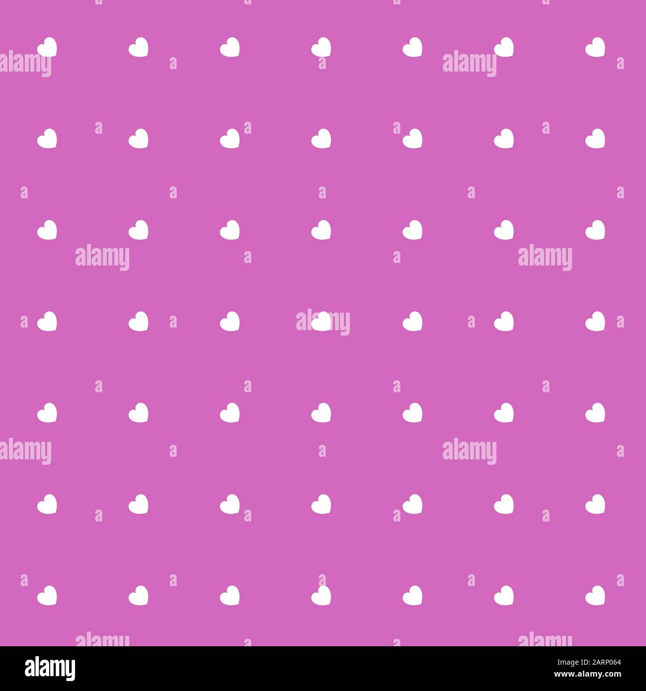 Romantisches Pink Seamless Polka Hearts Vector Muster Hintergrund für Valentinstag oder Muttertag. Poster, Flier, Einladung, Verpackungspapier, Begrüßung Stock Vektor
