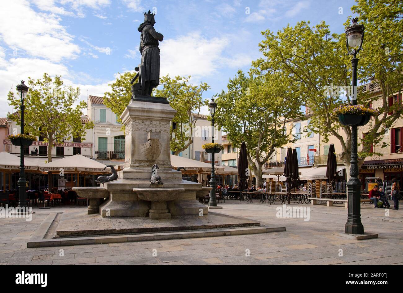 Aigues-Mortes, Camarque, Languedoc-Roussillon, Frankreich, Europa Stockfoto