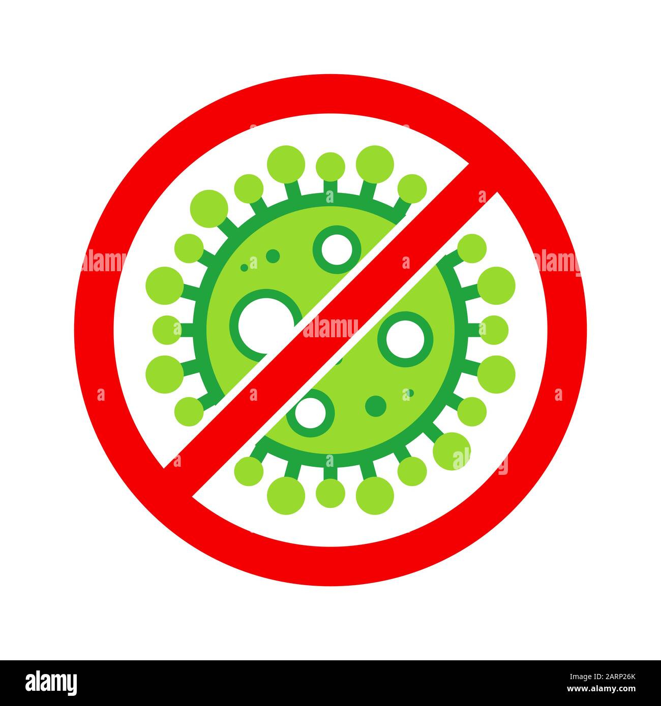 Wuhan Corona Virus, nCOV, MERS-COV Middle East Respiratory Syndrome Coronavirus Stop, Block, Antistamp. Vektor 2019-2020. Warnschild, Schutz. Stock Vektor