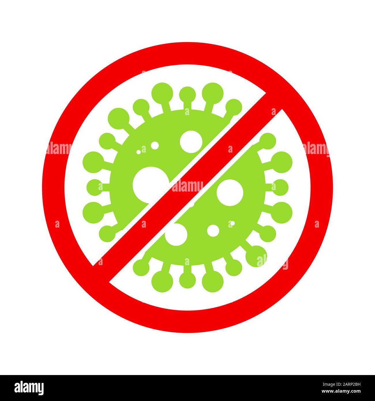 Wuhan Corona Virus, nCOV, MERS-COV Middle East Respiratory Syndrome Coronavirus Stop, Block, Antistamp. Vektor 2019-2020. Warnschild, Schutz. Stock Vektor