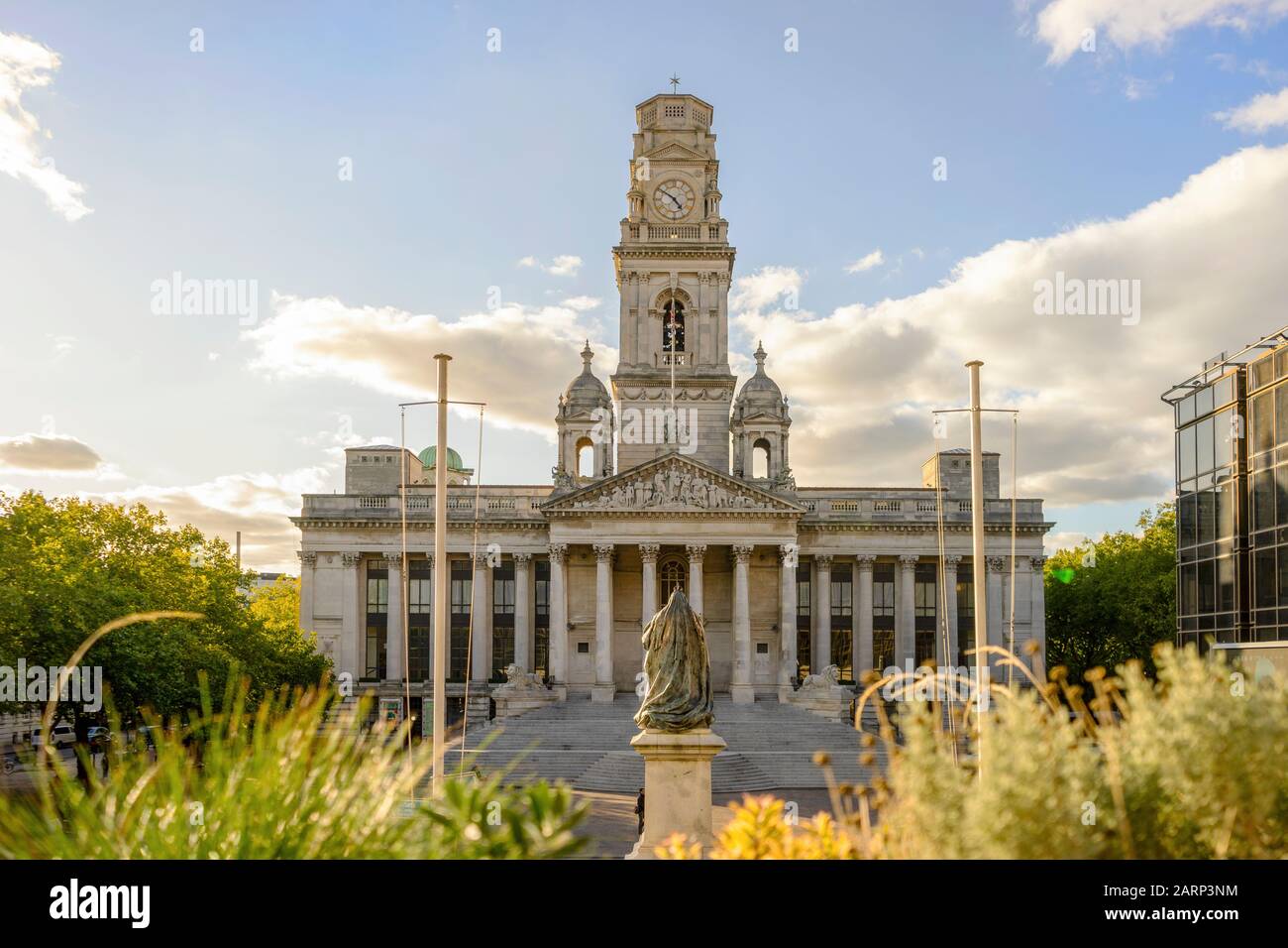 Historisches Rathaus von Portsmouth, Großbritannien Stockfoto
