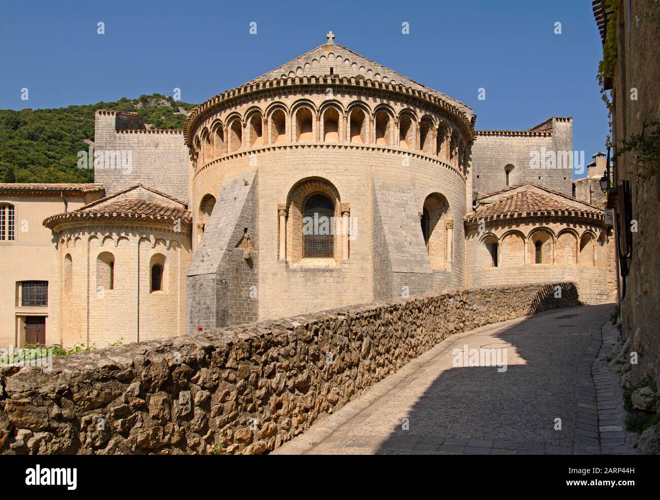 Saint-Guilhem-le-Désert, Languedoc-Roussillon, Frankreich, Europa Stockfoto