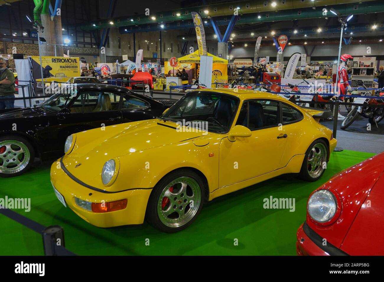 Porsche 911 Turbo 3.6. Retro Málaga 2020, Andalusien, Spanien. Stockfoto