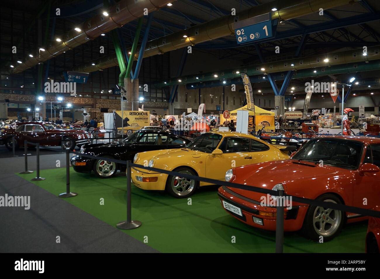 Porsche 911. Retro Málaga 2020, Andalusien, Spanien. Stockfoto