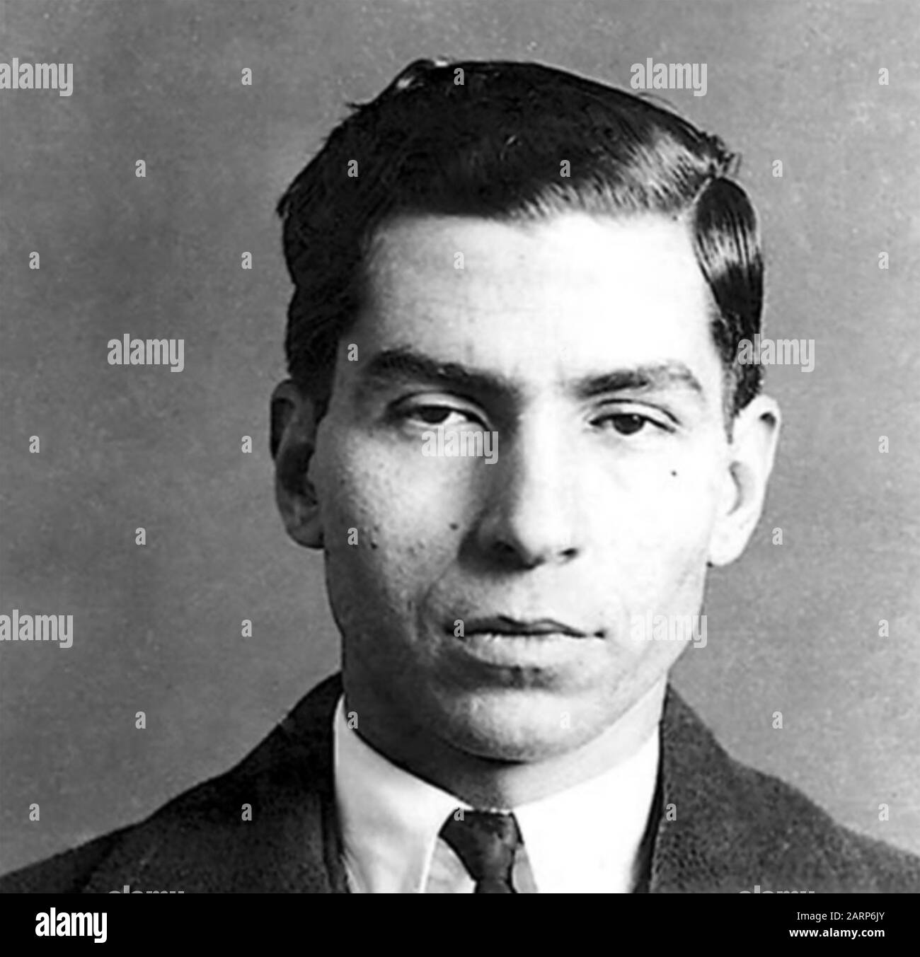 Lucky LUCIANO (1897-1962) italienisch-amerikanischer Gangster 1936 Polizeiüberwürfe. Stockfoto
