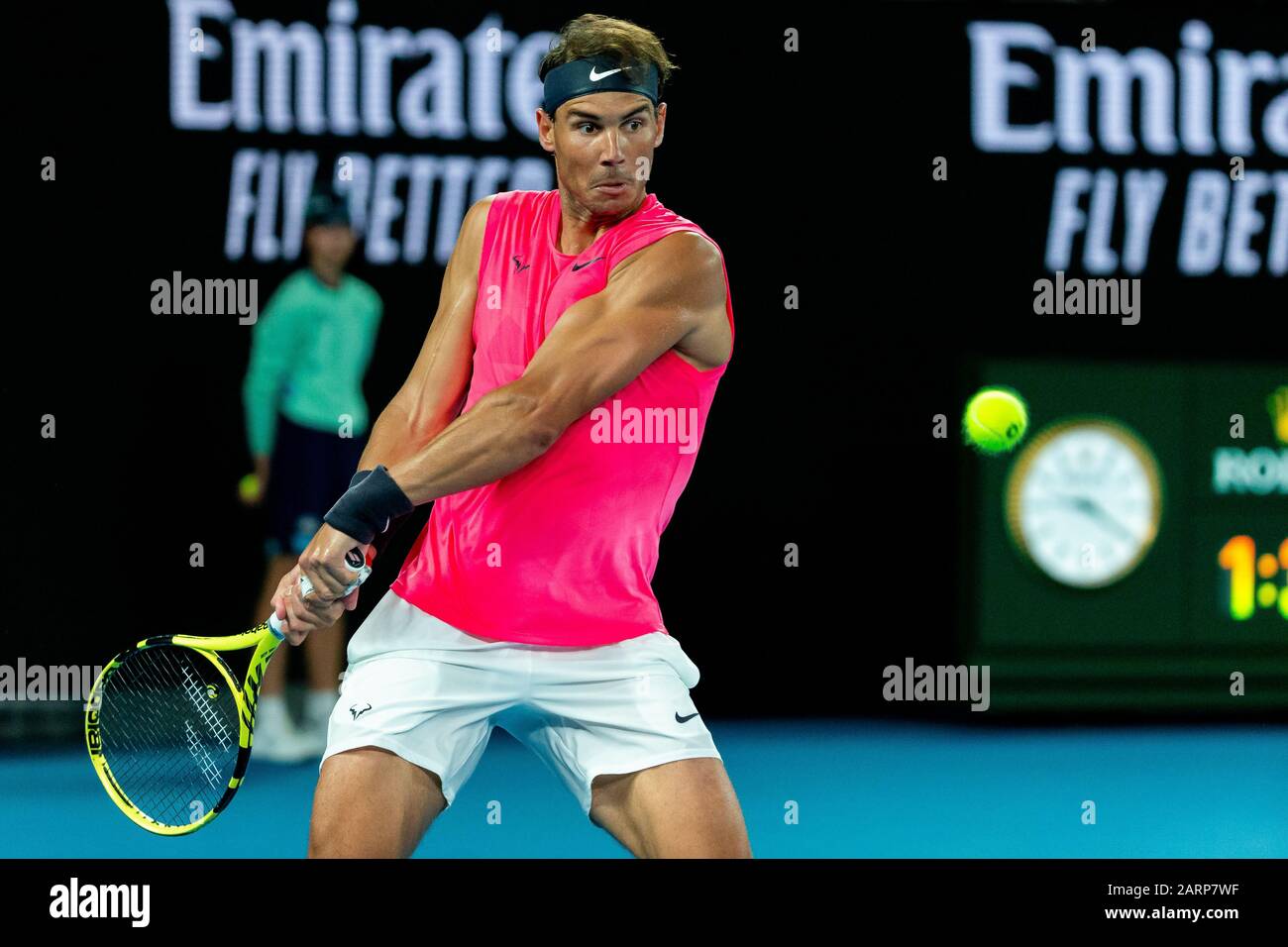 Melbourne, Australien. Januar 2020. Rafael Nadal (ESP) am 10. Tag der Australian Open. Credit: Dave Hewison/Alamy Live News Stockfoto