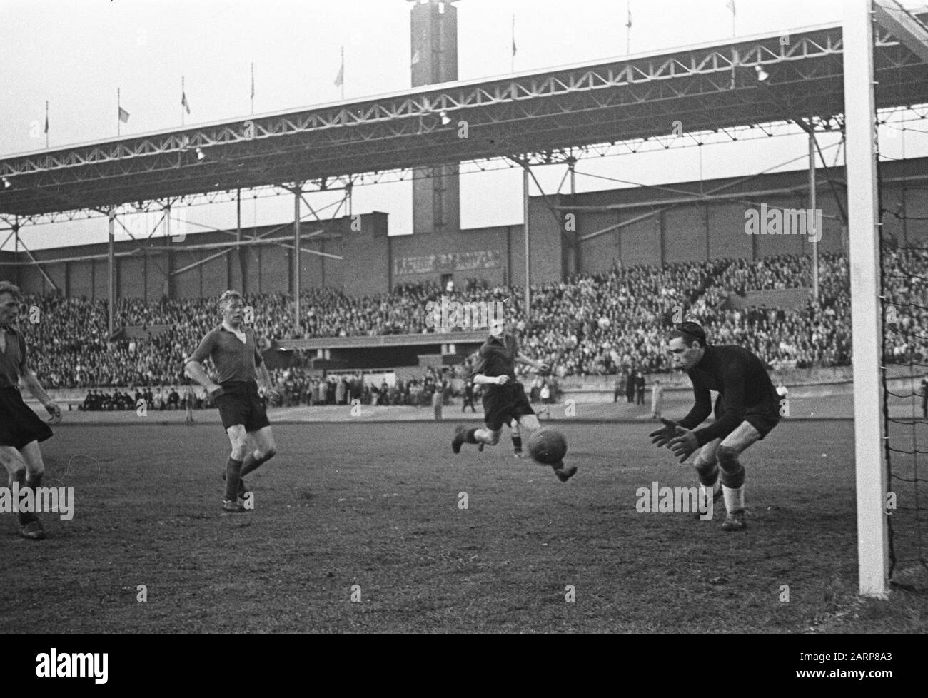 Fußball AFC-KFC. Moment für das KFC-Tor Datum: 7. Juni 1946 Schlagwörter: Sport, Fußball Personenname: AFC, KFC Stockfoto