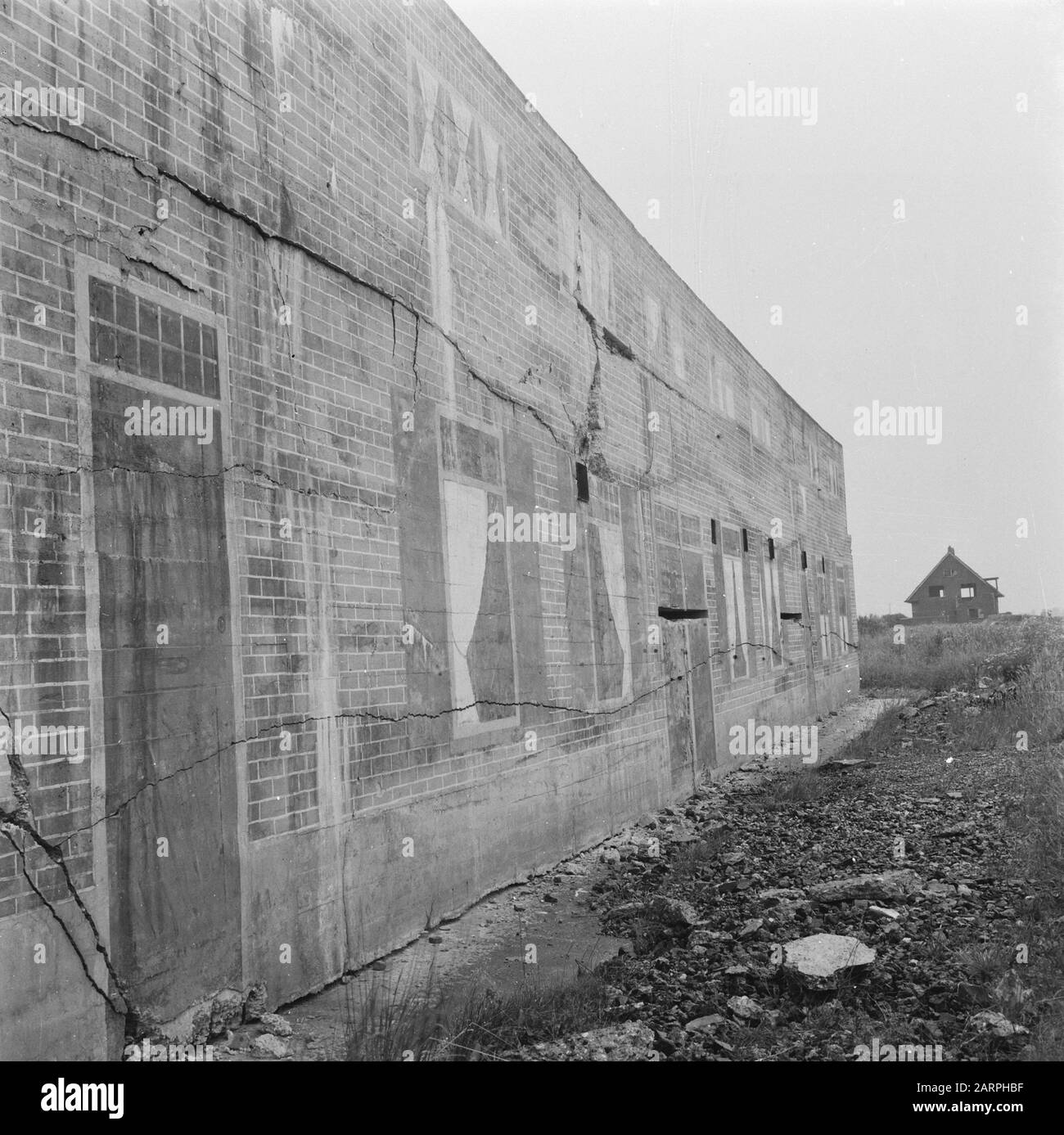 Erholung: Schiphol, Getarnt, Bunkerdatum: 1945 Ort: Noord-Holland, Schiphol Schlüsselwörter: Erholung, Zweiter Weltkrieg Stockfoto