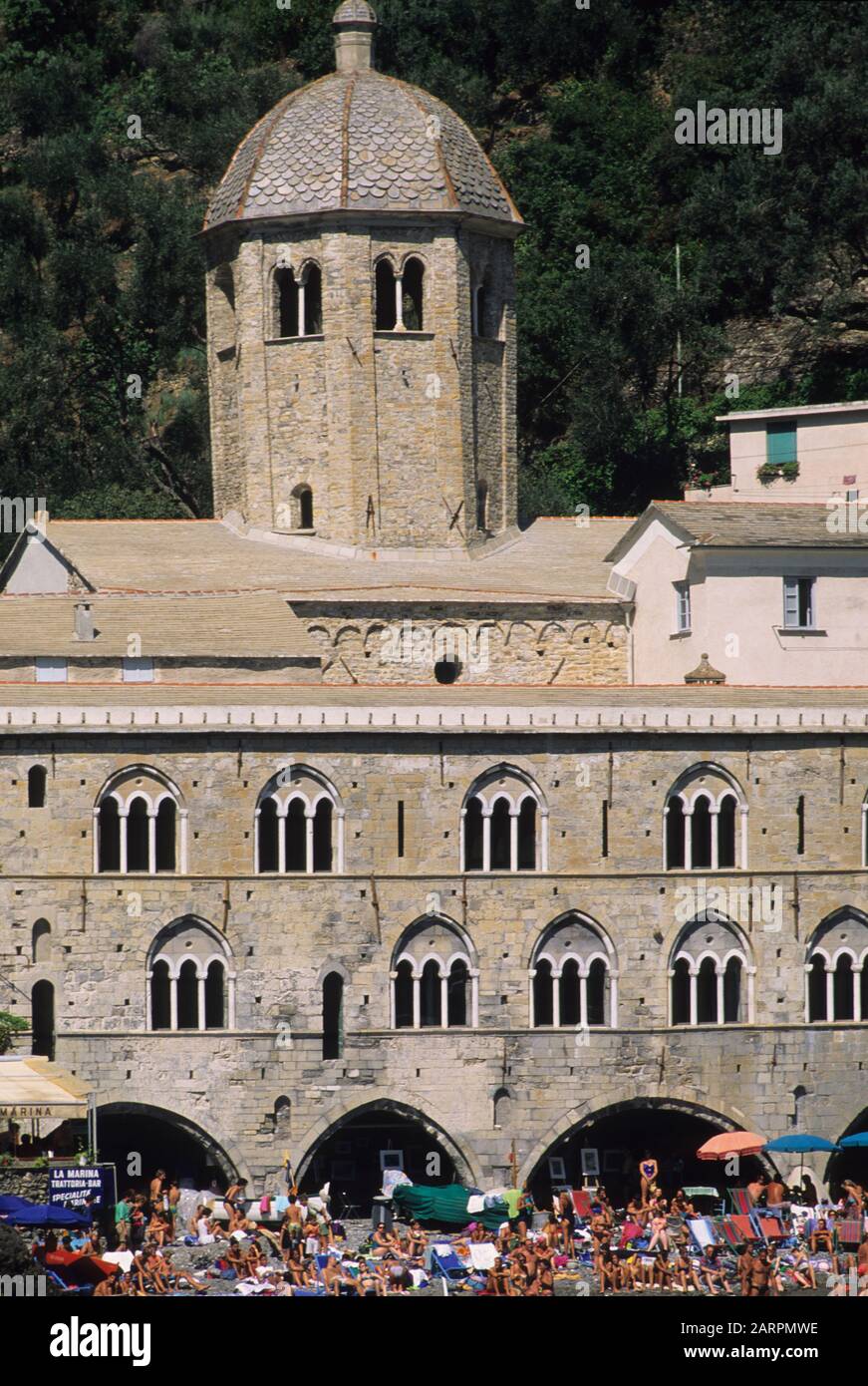 Stift San fruttuoso di capodimonte, camogli Stockfoto