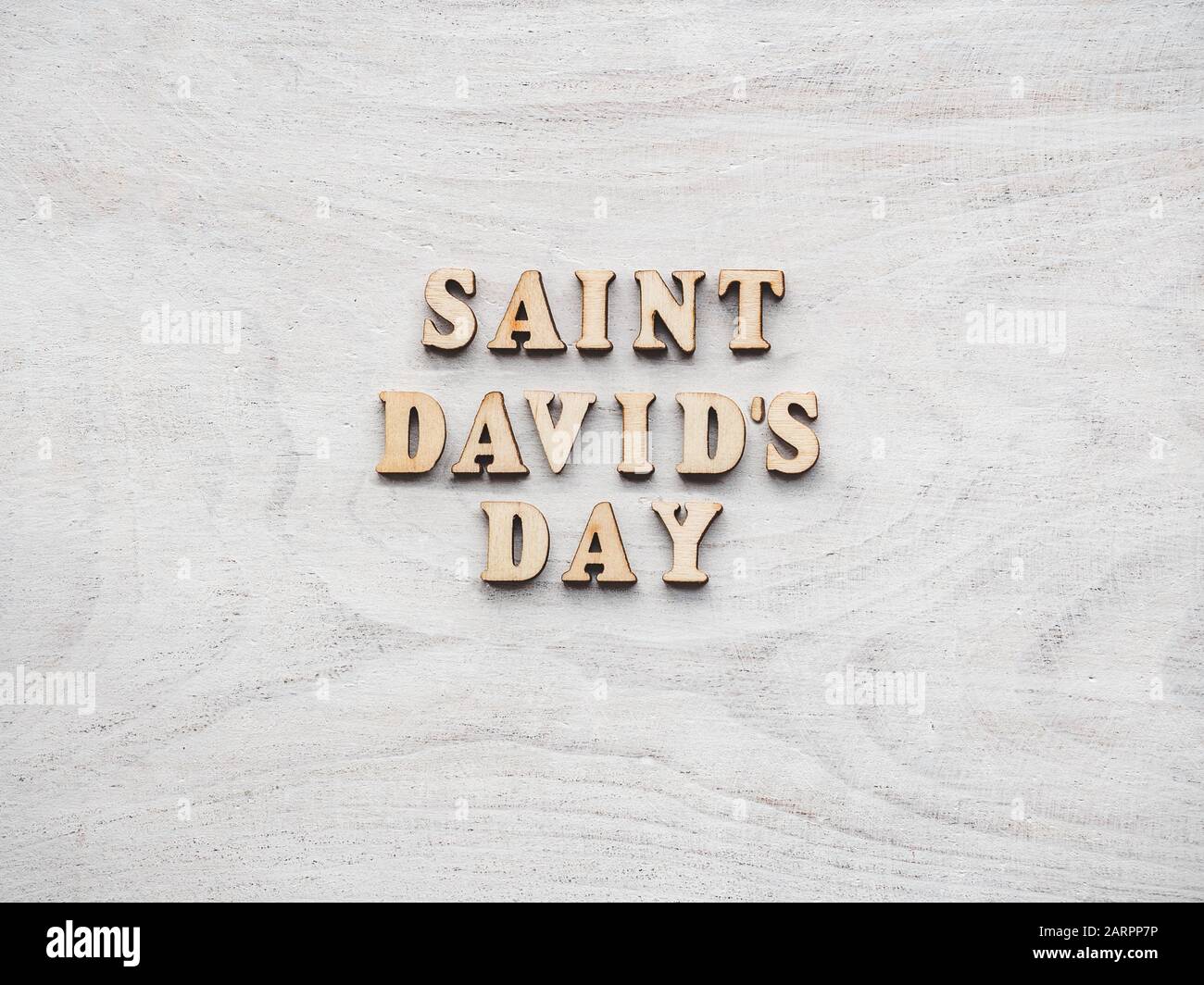 St. David's Day Grußkarte. Nahaufnahme Stockfoto