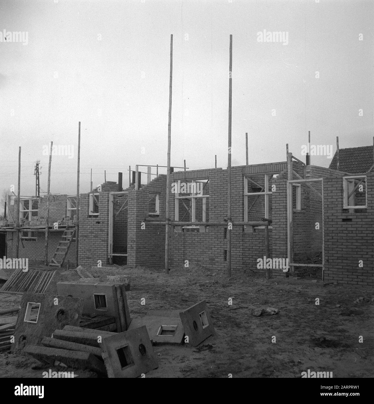 Wiederaufbau Oldenzaal Hooiland Datum: 19. November 1947 Schlagwörter: Erholung Stockfoto