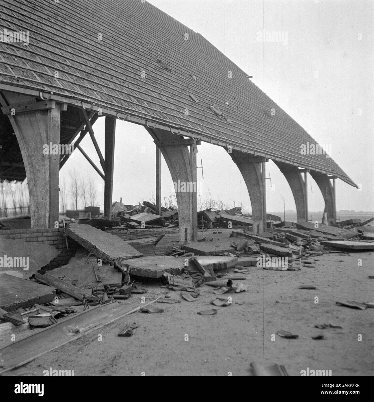 Wieringermeerpolder Datum: 8. Dezember 1945 Ort: Noord-Holland, Wieringermeer Stockfoto