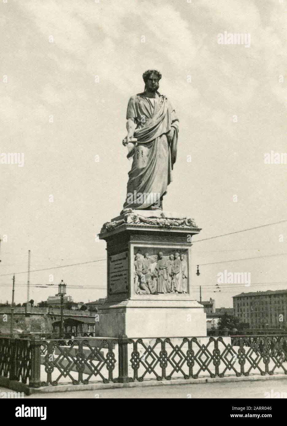 Statue von Leopolds II. Der Toskana AKA Canapone, Livorno, Italien 1920er Jahre Stockfoto