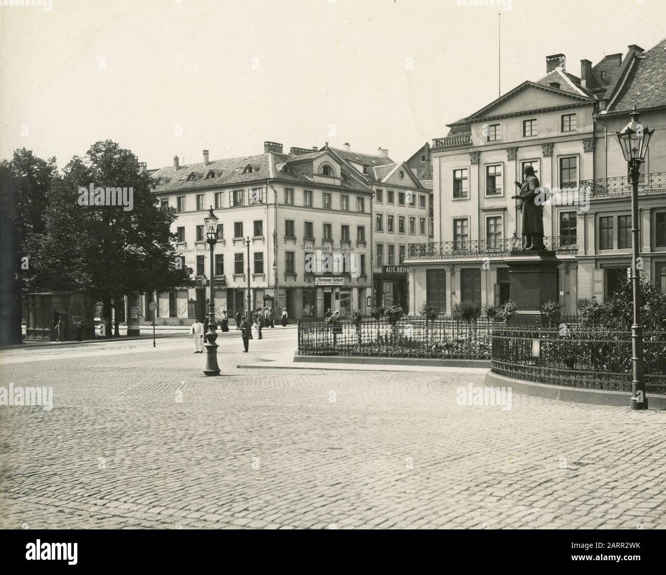 Theaterplatz, Cassel, Deutschland 1910er Jahre Stockfoto