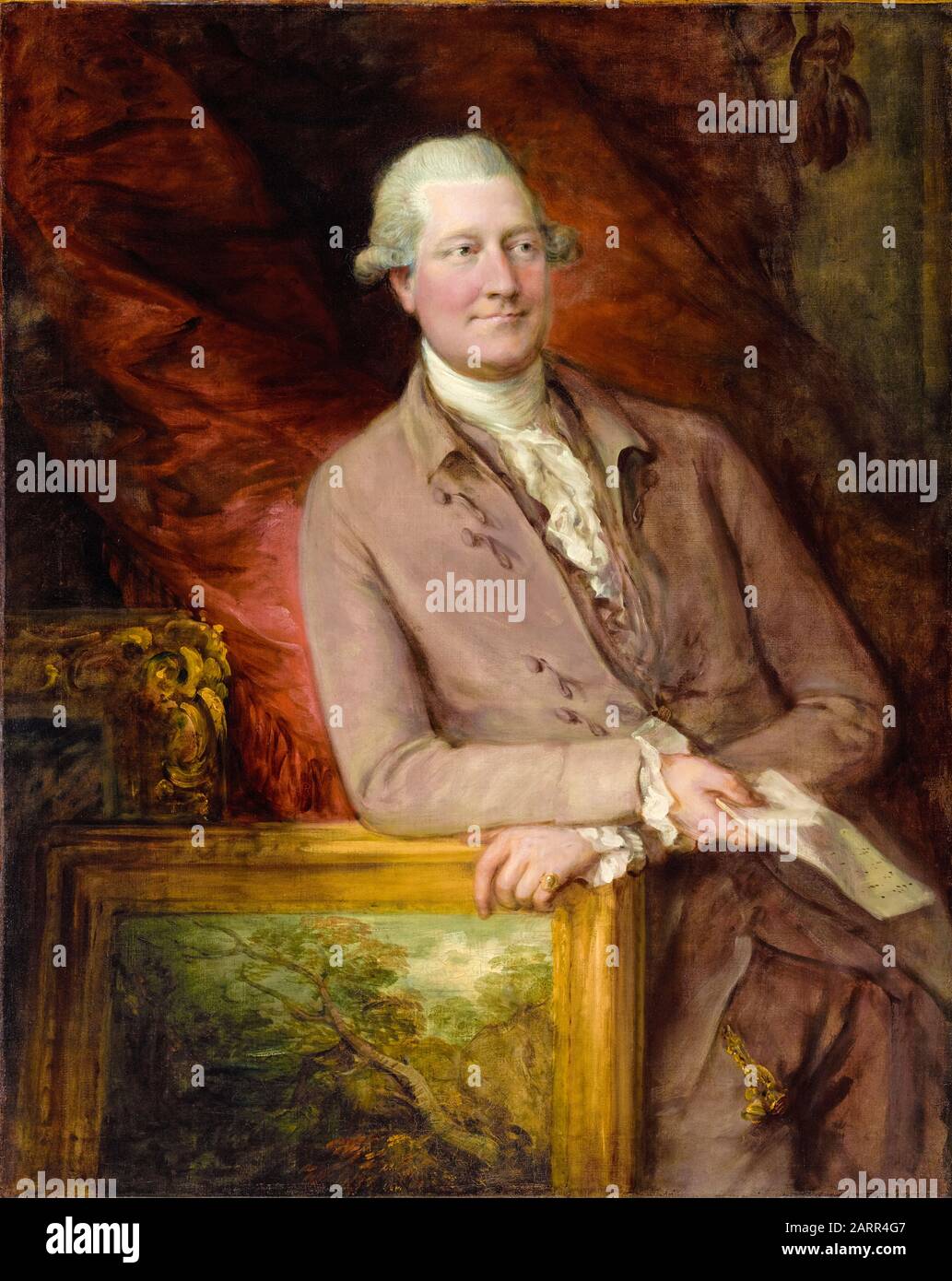 Thomas Gainsborough, James Christie (1730-1803), (Gründer von Christies Auctioneers) Auktionator, Porträtmalerei 1778 Stockfoto