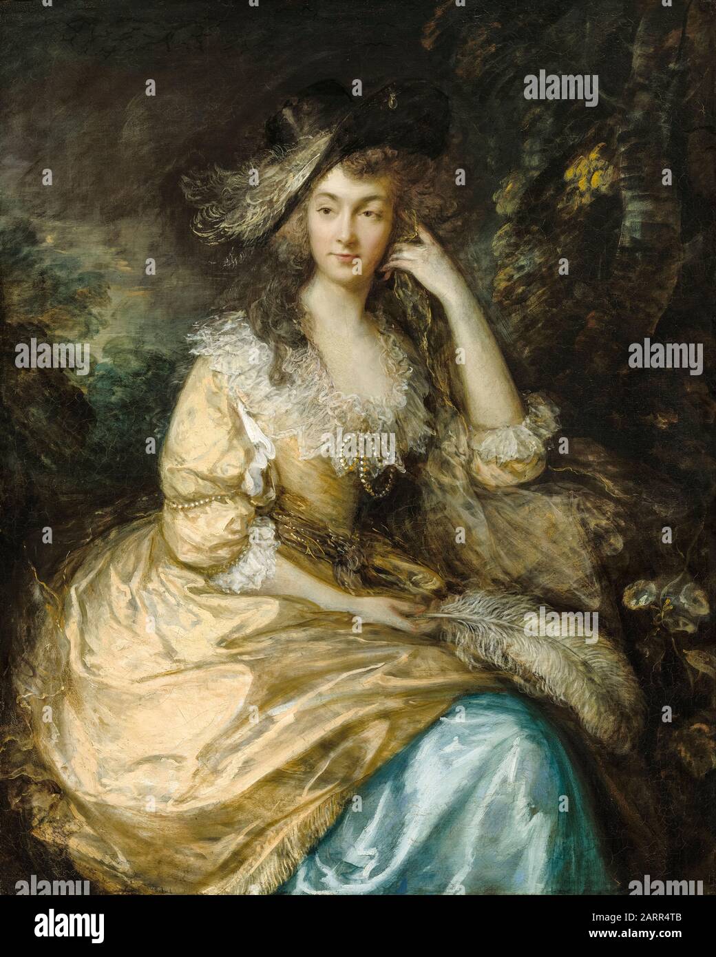 Thomas Gainsborough, Frances Susanna, Lady de Dunstanville (1761-1823), Porträtgemälde, um das Jahr 1786 Stockfoto